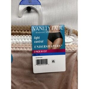 NEW Vanity Fair Radiant Undershapers Light Control Hi-Cut Women Size 5X (6 Pair)